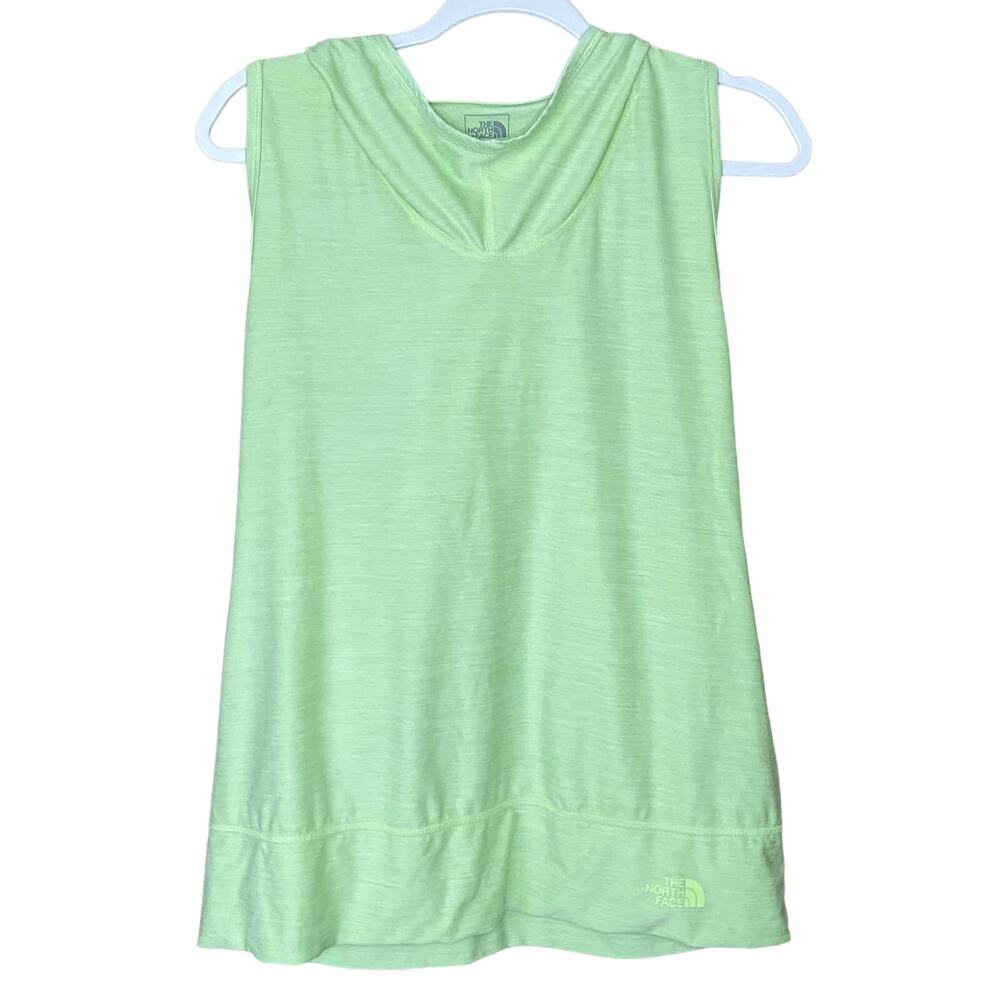 North Face Motivation Sleeveless Pullover Hoodie Tank Top Light Green Size Large